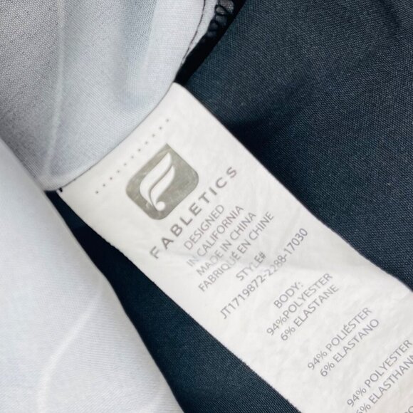 Fabletics Women's Black & White Windbreaker Jacket S Polyester - Picture 3 of 5